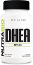 Suplemento de NutraBio DHEA para homes e mulleres - DHEA (100 mg) 60 cápsulas