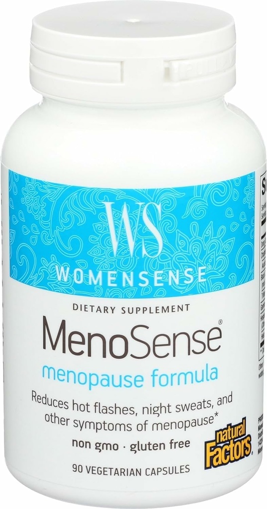 Natūralūs veiksniai Menosense Veg- Capsules, 90 - Count