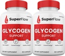 (Eixa) Super Flux Blood Suport als Capsules, SuperFlow Gligenells All Natural suplementaris, 2-Month Wars.