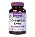 Bluebonnet Nutrition L-Glutathione 100mg, Free-Form Amino Acid, for Free Radical Protection, Soy-Free, Gluten-Free, Non-GMO, Kosher Certified, Vegan, 30 Vegetable Capsules, 30 Servings
