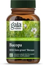 Gaia Herbs Bacopa - Brain and Cognitive Supplement Herbal - Made with Bacopa (Bacopa Monnieri) to Help Support a Thring Mind - 60 Vegan Liquid Fito-Capsules (Până la 60-Day Supply)