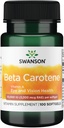 Swanson Beta-Caroteno (Vitamina A) Sistema imunológico da pele Apoio antioxidante 10000 Iu (3000 mcg) 100 Softgels