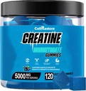 Creatine Monohydrate Gummies for Men & Women-5g of Creatine Monohydrate per Serving- Help Increase Strength and Build Muscle,Sugar Free,Vegan,Blueberry Flavor, 120 Count