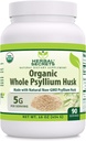 Herbal Secrets Whole Psyllium Husk Powder Supplement | 5 Grammi per Serving | Non-GMO | Gluten-Free | Made in USA (16 Oz, 1 Pack)