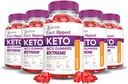 Indokolt laboratóriumok (5 Pack Fast Ripped Keto ACV Gumies Extreme 2000MG Fast Ripped Keto Gumies Apple Cider Ecet Gránátalma Gránátalma Por B12 Vegan Nem GMO 300 Gumis