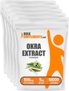 BulkSupplements.com Okra Özü Toz - Okra Ekstr, Okra Toz, Herbal Ekstraktı - Vegan & Gluten Pul, 5kg (11 lbs)