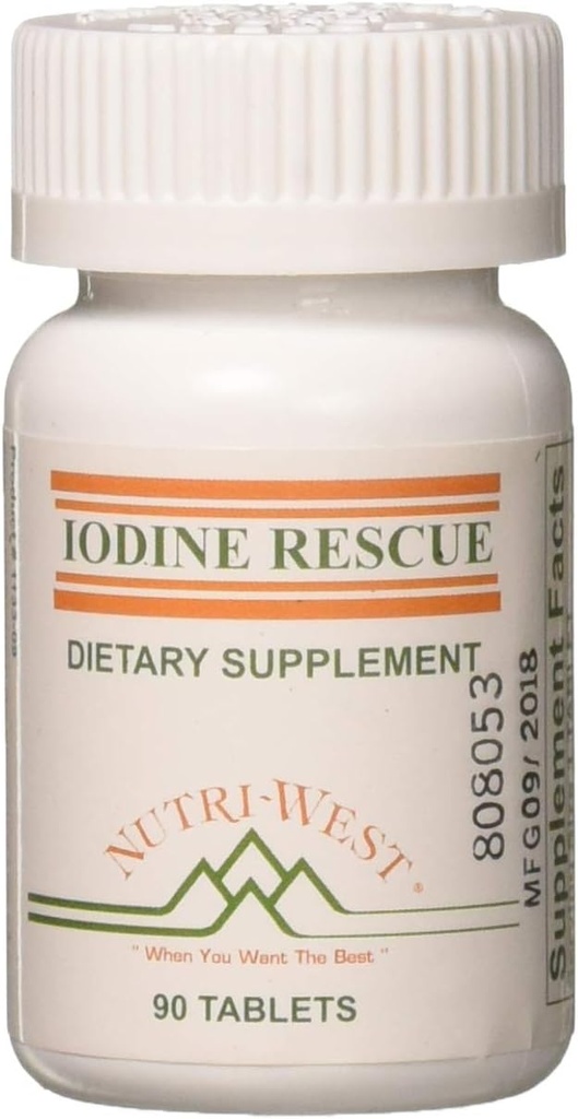 Iodine Rescue 90 Tabletter av Nutri West av Nutri-West