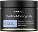 Gainful Creatine прах, след тренировка Aminomic Acid Допълнение, Мускули, енергия & Focus поддръжка, 5g Creatine Monohydrate, Unflavored, 28 Сервиз