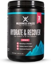 Wilderness Sportists - Hydrate & Atgūt ; Šķidruma hidrācijas pulveris Elektrolītu Dzēriens Mix - Atgūt ātrāku ar Bcaas - Hydrate Pulveris ar 1000mg C vitamīna - 30 Kalpojot Tub (Ūdensmeleons)