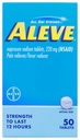 Aleve, smertefri/fever Reduser 220 mg tabletter, 50 teller