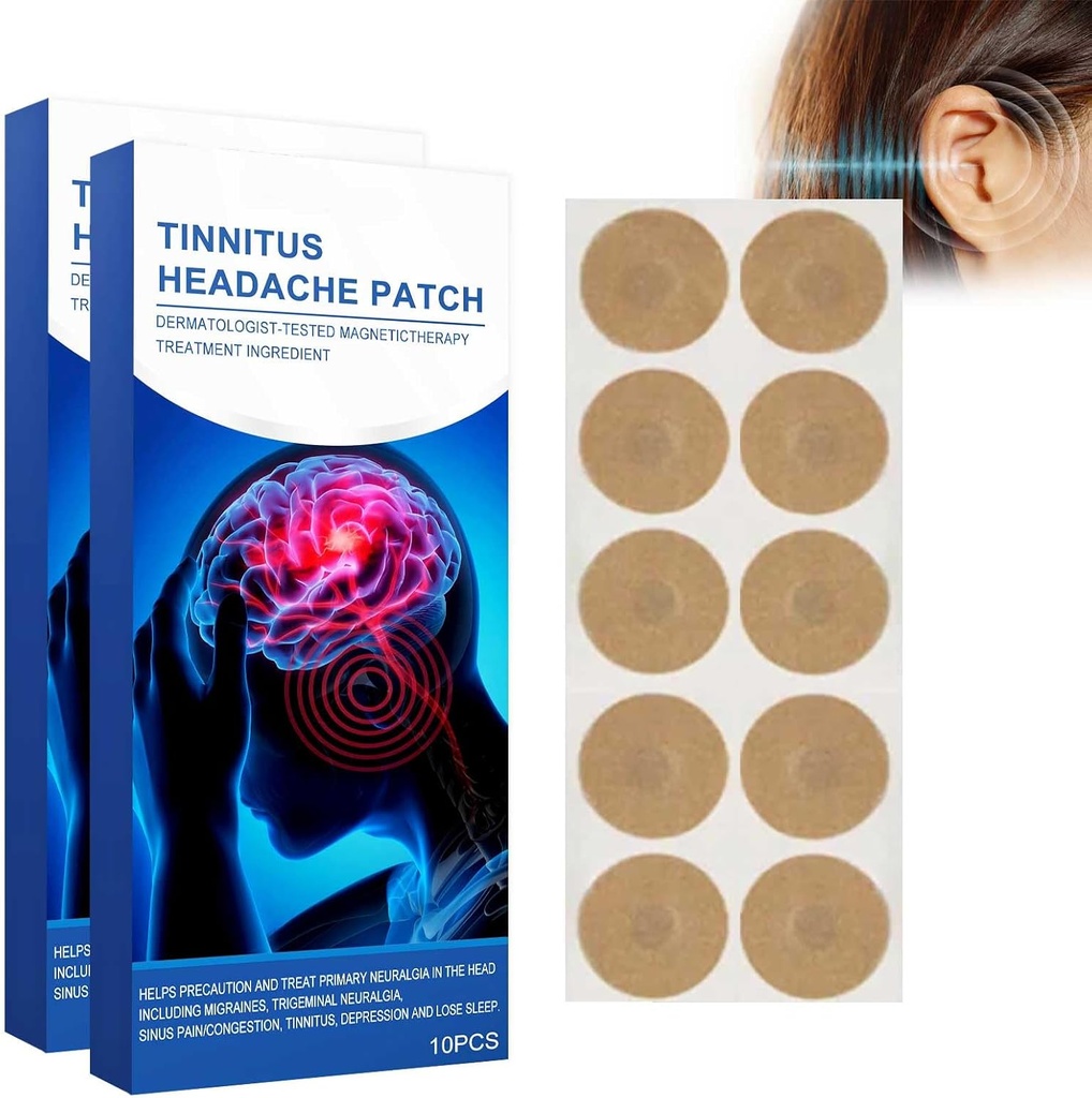 Tinnitus Patches 20 pc's, oor Patches voor Tinnitus, oor Patch, Hearing Weaken, Itchy Ears/Non-Woven Stof Patch (20PCS)