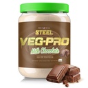 Steel Supplements Veg-PRO | Vegan Protein Powder, Milk Chocolate | 25 Servings (1.65lbs) | Protein Powder with BCAA Amino Acid | Gluten Free | Non Dairy | Low Carb Formula