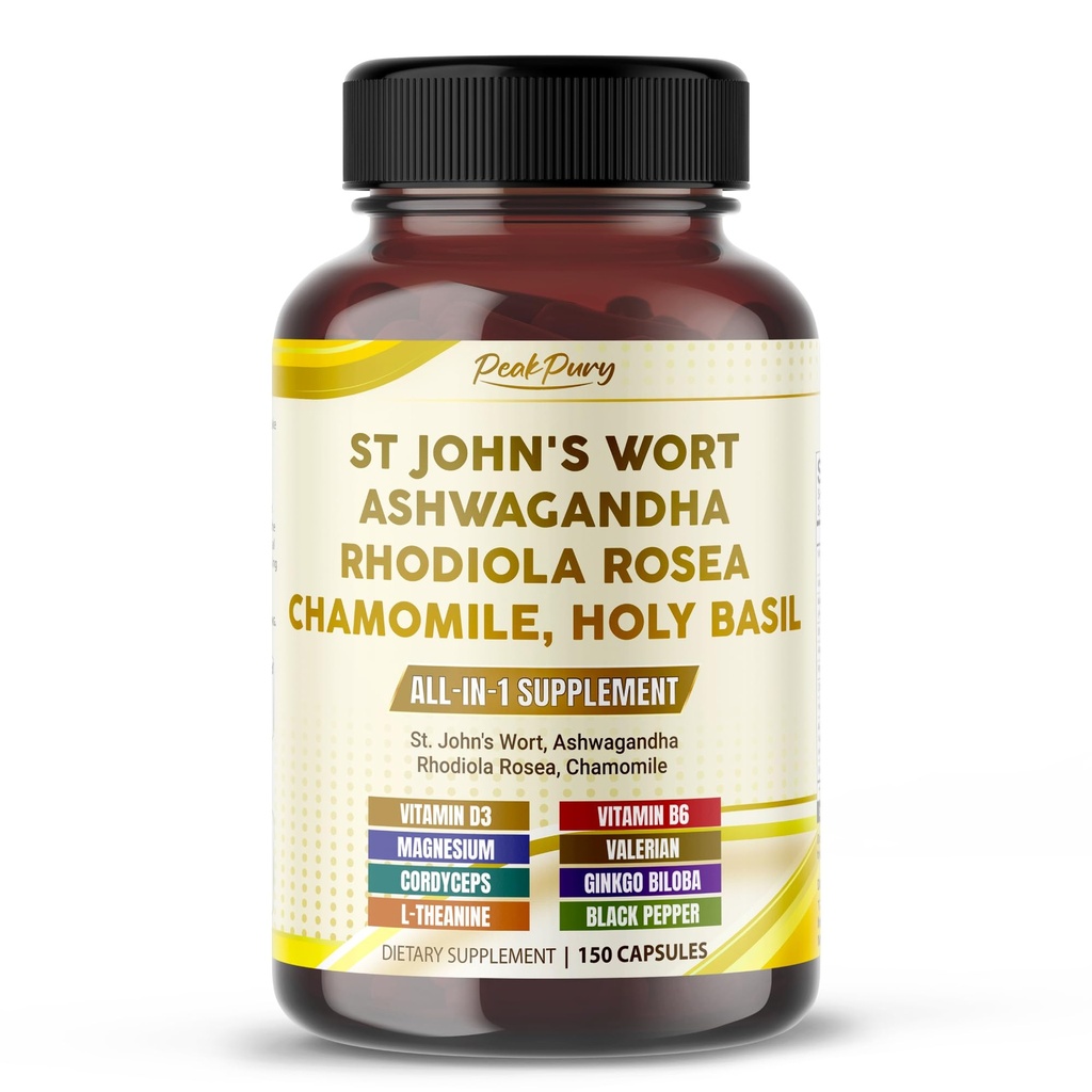 St. John's Wort Ashwagandha Rhodiola Rosea Chamomile