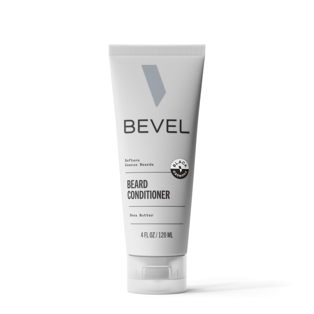 Bevel Beard Conditioner pre mužov - Zmäkčovač brada s kokosovým olejom, bambuckým maslom a Aloe Vera, Softens a podmienky brada na pomoc znížiť prestávky, 4 Oz