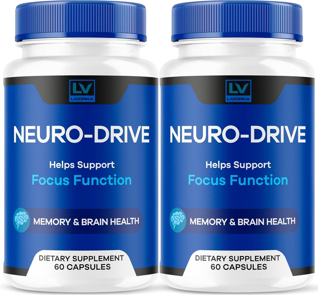 (2 Pack) Neuro Drive Capsules, Neuro Drive Advanced Formula, Neuro Drive Brain, Neuro Drive Alle Naturlige Anmeldelser, 120 Kapsler i 2 måneder