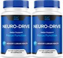 (2 Pack) Nöro Drive Capsules, Neuro Drive Advanced Formula, Neuro Drive Brain, Neuro Drive All Natural Reviews, 2 Ay Için 120 Capsules