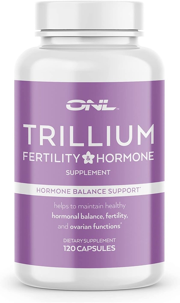 Trillium Fertility Doplnky pre ženy, Hormone Balance Inozitol Kapsule, Silná formula, 120 Kapsule s 2000mg Myo- Inositol