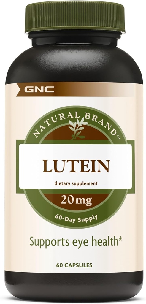 GNC 자연적인 상표 Lutein 20mg의 지원 눈 건강, 60의 캡슐