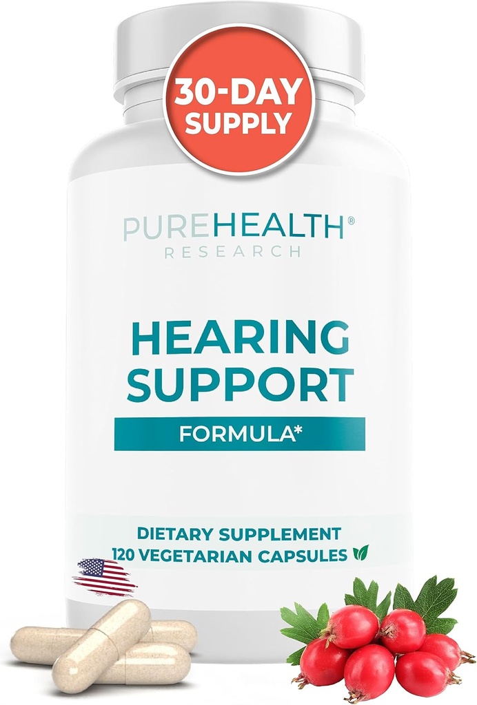 PUREHEALTH RESEARCH Müdafiə Support Formula - Flavonoids ilə Tinnitus Təhlükəsiz və səhifəsiz - Ringing Ears üçün Ear Tinnitus Yardım