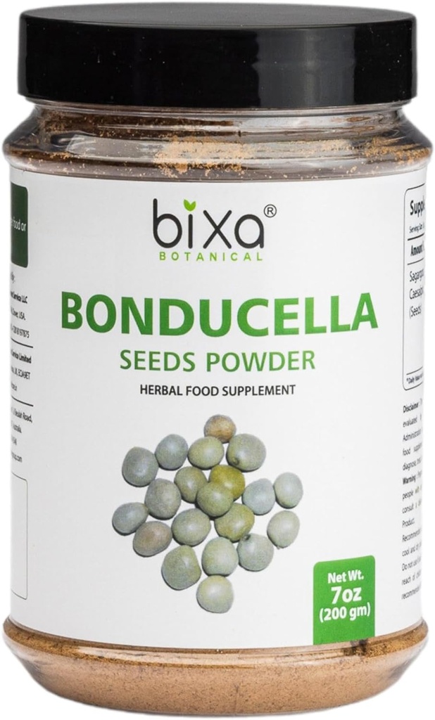 Bixa BOTANICAL Ayurvedic Natural Herbal Supplement Bonducella Seed Powder (Sagargota/Kalarchikai) Pure Authentic Premium Quality| 7 Oz- 200g