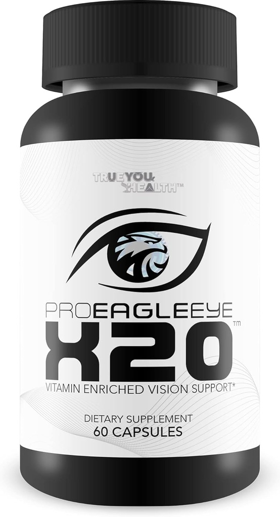 Pro EagleEye x20 - Visión enriquecida de vitaminas Soporte - Multi-Vitamin &amp; Mineral Vision Supplement - Aid Eye Sight & Eye Health - Pro Eagle Eye X20 Vitaminas para fortalecer la Visión - Detalles de Ayuda