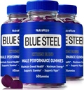 (3 csomag) Blue Steel Gumies for Men, Daily Nutrition to Boost Confidence and General Health, All Natural Supplement to Support Peak Performance, Official Male Gumi, BlueSteel Vélemények (180 Gumies)