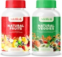 Fruita i Veggies Moritary suplementaris, total de 120 Capules, l'Energia Terra Fruits i Vegetables, Daily Viminades, Super Frudes i Veggies suplementaris, Vegetable suplementaris per a adults, van fer els EUA