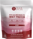 Taha Health & Nutrition Berry Flavored Whey Protein Konzentrat Pulver, 25g Protein, 140 Kalorien, 2g Zucker | Neuseeland Gras-Fed, Free-Range Dairy | Gluten und Soy Free, Keto, Kosher | 2LB