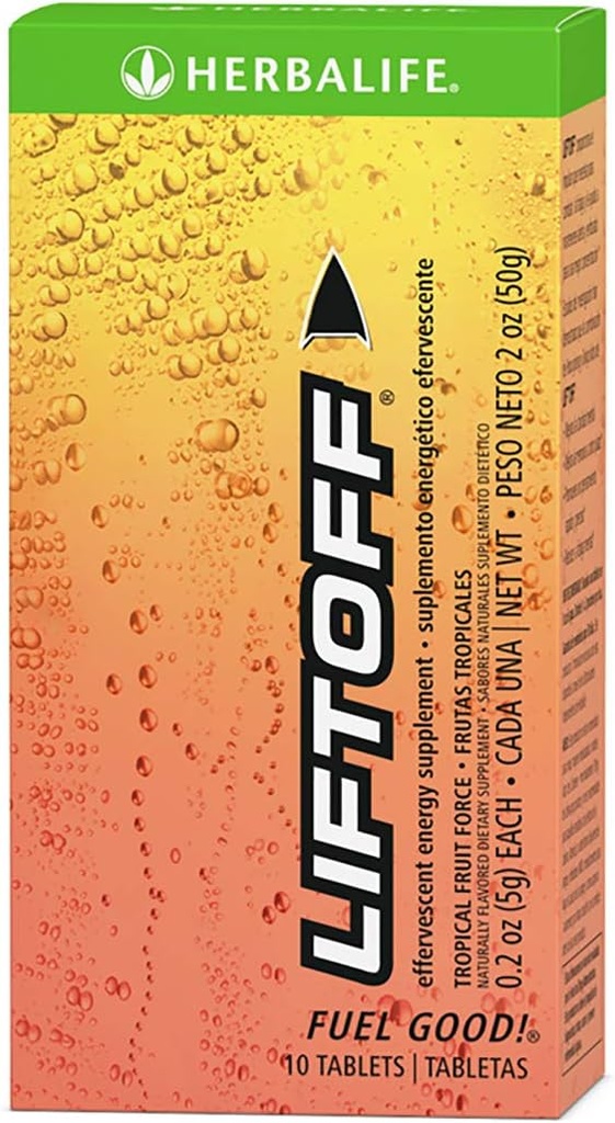 Effervescent Energy Supplement Tropical Fruit Force 10 compresse