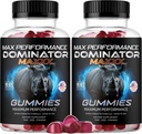 (2 Pack) Erkekler için Dominator Maxx Gummies - Dominator Maxxx Natural Daily Nutrition Support Premium Advanced Formula Multivitamin Pills for General Health & Wellness, 120 Gummies for 2 Ay