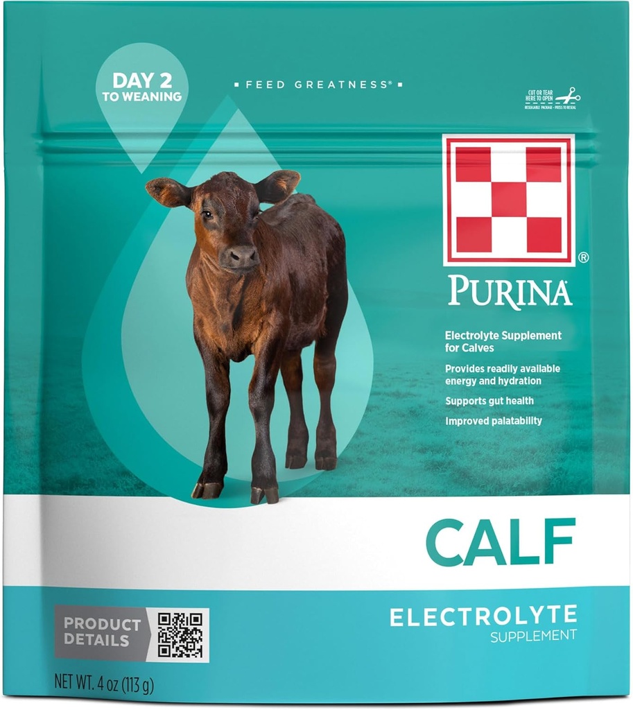Purina ® Calf Electrolyte ® 124; 4 Ounce (4 OZ) Pouch