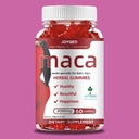 1 Пляшка Maca Root Gummies 3000mg для жінок з Black Maca, Fenugreek, Magnesium для природної енергії, Mood & Immune Підтримка Hormone Balance Herbal Supplements-Berry Flavor, 60 Gummies, 30-денний сервірування