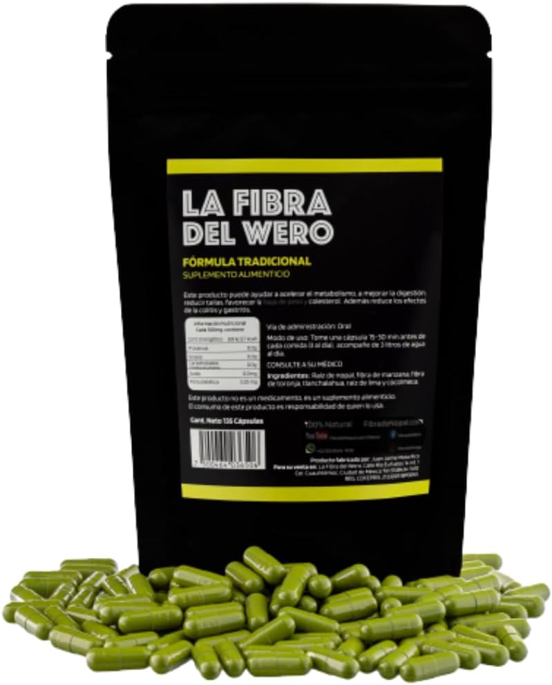 FIBRA DEL WERO . Cactusvezel met roze .. 100% natuurlijk supplement . . Package .Maandelijks en een half