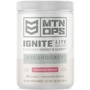 MTN OPS Ignite Lite Energy Drink Powder Gluten Free Nitric Oxide Addition Drink Mix, L Arginine, L Citruline, Cafeine & Nootropic Sugar Free Drink Mix, 45 Servings, Ягодов Daiquiri Flavor by Eva Shockey