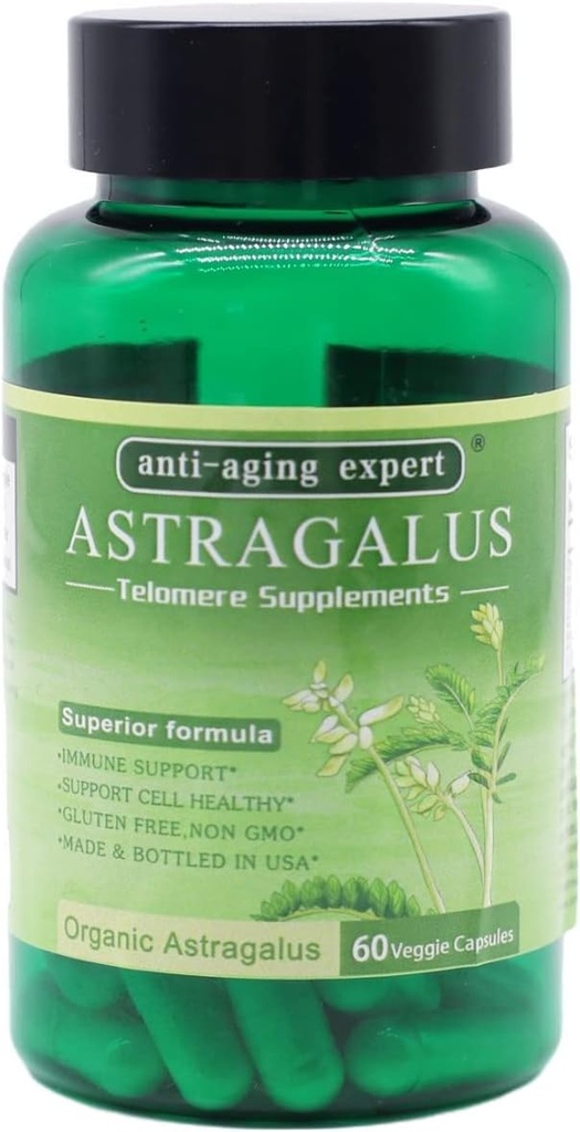 Astragalus 根有机提取物 650mg, Schisandra Berries, Ligustrum Berry, 80%的美国金森, 免疫系统抗氧化剂支持,健康老龄化,美国制造