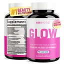 GOBIOTIX Hair, Skin & Nails Vitamins for Women — 10,000mcg Biotin, Hyaluronic Acid & MSM — 28 Vitamins with Folate & Iron — Supports Hair & Nail Growth — 90 Capsules