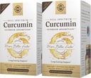 Solgar Curcumin plein spectre - 60 LiCaps, pack de 2 - Absorption supérieure - Santé du cerveau, des articulations et des immunes - Non-OGM, végétalien, sans gluten, sans lait - 120 Total des portions