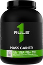 Sääntö 1 Mass Gainer - High-Calorie Painonnousu Formula kanssa 1,220+ Calories, 250g+ Complex Carb Blend, 40g All-Whey Protein per Serving (8 tarjoilut, Vanilla Crème)