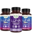 Nested Naturals Luna Kids Sleep Supplement (60 Chewable Tablets) & Luna Natural Sleep Aid (60 Vegan Capsules)