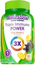 Triple Immune Power Gummy Vitaminen Compatibel met Vitafusion, 60ct-L8
