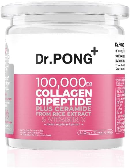 Generisches Dr.Pong 100.000 mg Collagen Dipeptide Plus Ceramid aus Reisextrakt und Vitamin C 102g