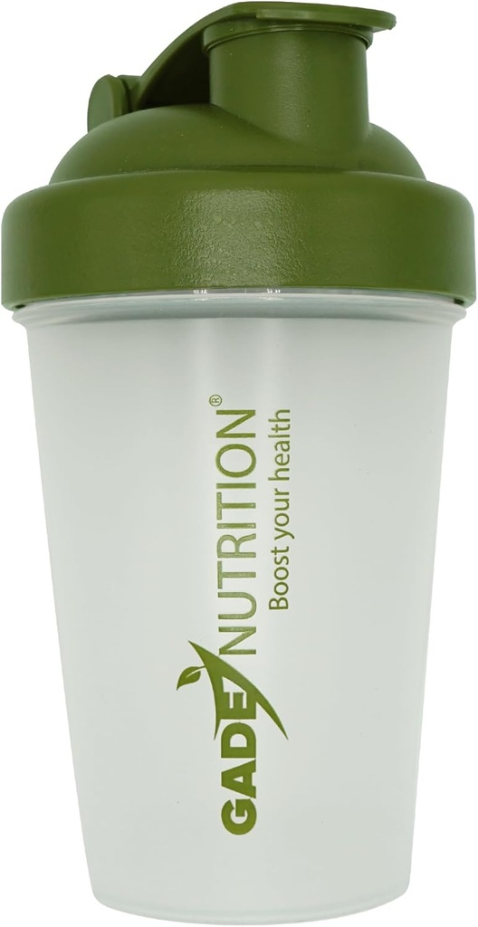 Gade Nutrition Shaker Butelis Blender - 16oz - 400ml Bendrijoje 124; BPA nemokamai ir ftalatų nemokamai 124; Pre Worcout proteinas gerti kokteilis Shaker taurė, Lapų įrodymas Lid