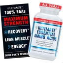 Ultimate Essential Amino Acids Supplement for Cutting, Fasting & Workouts, All 9 EAAs, 3000mg, 40% Leucine, 4:1:1 BCAA Ratio, Binder-Free with Organic Coating, Vegan, Keto, Non-GMO, 150 Tablets