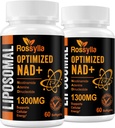 1300 MG Liposomal NAD+ supplement | Highest Absorption | Purest NAD Supplemet to Boost NAD+ Effetively   Boosting NAD+ supplement for Aging Defese, Cellular Energy, Longevity  for 120 count