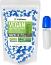 XPRS Nutra Size 3 Empty Capsules - 1000 Count Vegan Capsules - Vegetarian Pills - DIY Vegetable Capsule Filling - Veggie Pill Caps (Blue / White)