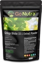 Go Nutra Ginkgo Biloba Powder 8 oz. Dublin 124; Čisté doplňky Ginkgo Biloba, Ginkgo Powder from Biloba Leaf (8oz.)
