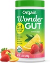 Original Organic Wonder Fit Fimber Supplement Recember, 5 ใน 1 Brind with 1 Billion Progens, Greens, วิตามินซี, Adifications for Gat Health and Imumun Rece, Not-GMO, Strawberry lemond, 7.05oz.