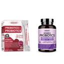 ZEBORA Probiotics-for-Women 100-Billion-CFUs with Prebiotics, D-Mannose & Cranberry for Digestive, Immune, Feminine UT Health Support, Ultimate Probiotic Women's Care, Soy & Gluten Free, 45 Packets
