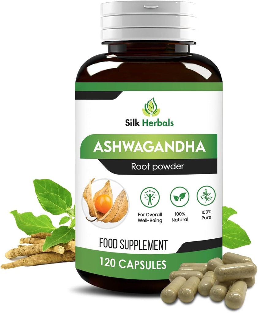 Ashwagandha Capsules 120 skaitīšana 