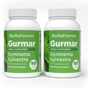 Gurmar Capsules – Gymnema Sylvestre – 草药补编 – 90 Capsules (Pack of 2).